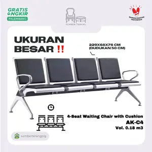 Kursi Tunggu Bandara 4 dudukan Kursi Tunggu Besi Klinik Rumah Sakit