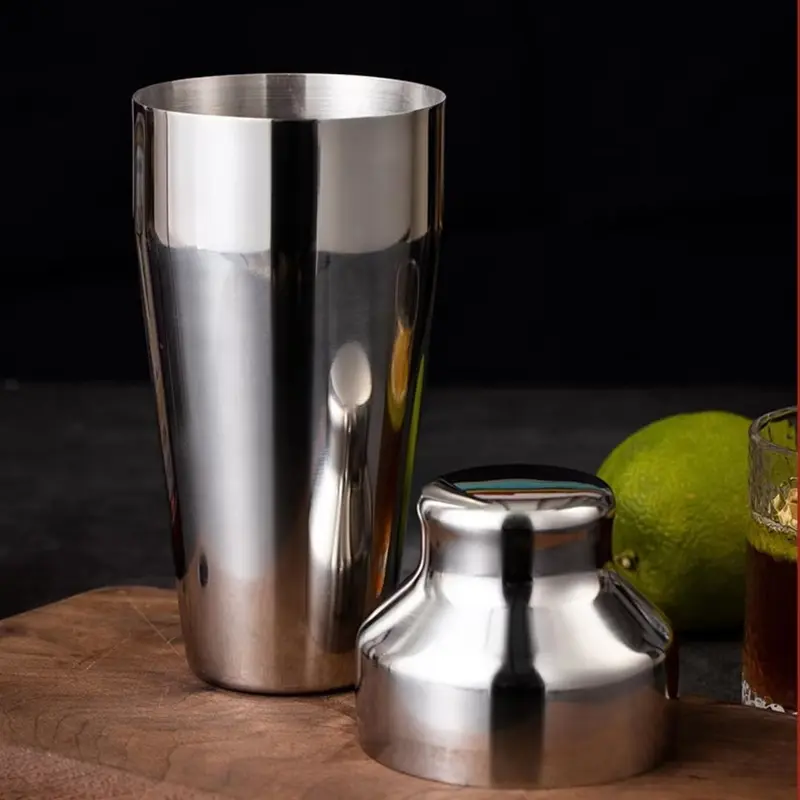 Bartender Set Stainless Steel Boston Bamboo Stand 10in1 wine bar 700ML 1
