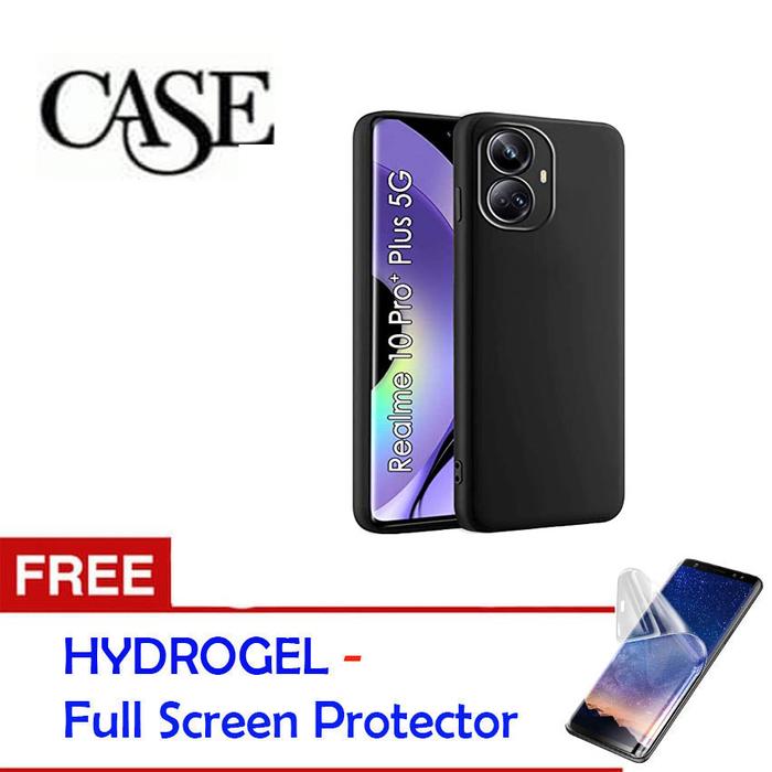 Gambar Black Soft Case for Realme 10 Pro Plus 2022 -6.7 inch -Gratis Hydrogel dari Mentari Grasindo Teknik Kota Administrasi Jakarta Barat Tokopedia