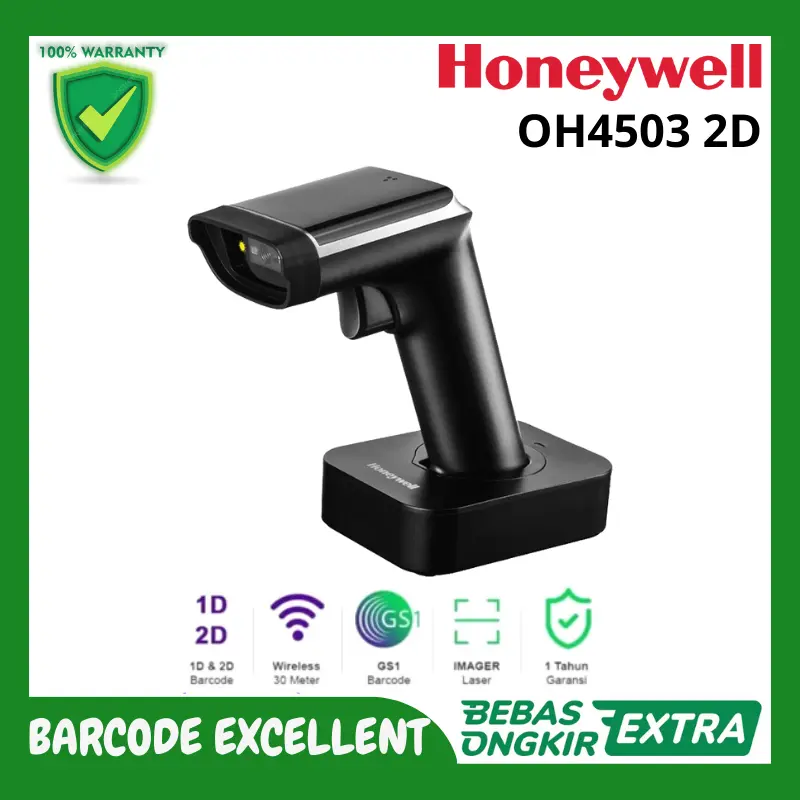 Barcode Scanner Honeywell OH4503 With Docking 1D/2D QR Code [Wireless]