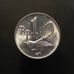 Uang Koin Kuno Mahar 1 Rupiah Burung Tahun 1970 Kondisi Luster Original