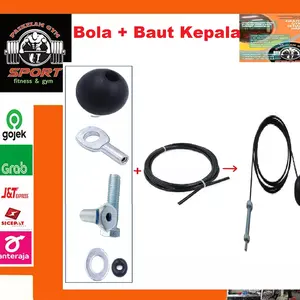 Pasang Tali Sling + Bola + Baut Kepala Home Gym / Kabel Sling Gym