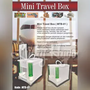 MTB 01 Pet Mini Travel Box Hewan Kecil Hamster Reptil Landak Burung