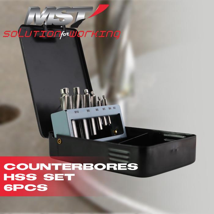Gambar MST Counterbores HSS Lubang Presisi set 6pcs M3-M10 dari MST TOOLS Kota Administrasi Jakarta Barat Tokopedia