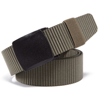 Gambar Sabuk Ikat Pinggang Kanvas Kelapa Metal - Pilihan Warna Abu Muda - Belt - Hitam dari Gudang Fashion Id Kota Administrasi Jakarta Barat 2 Tokopedia