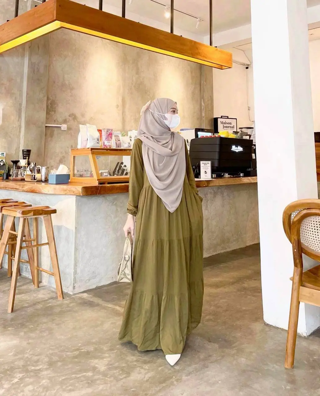 Gamis Katun Rayon Polos atau Homey Dress Polos