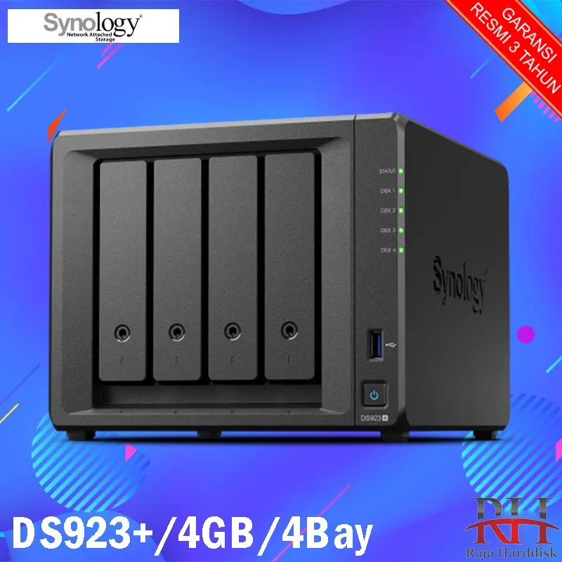 Synology DS923+ DiskStation 4-Bay NAS Server Storage Cloud DS 923+