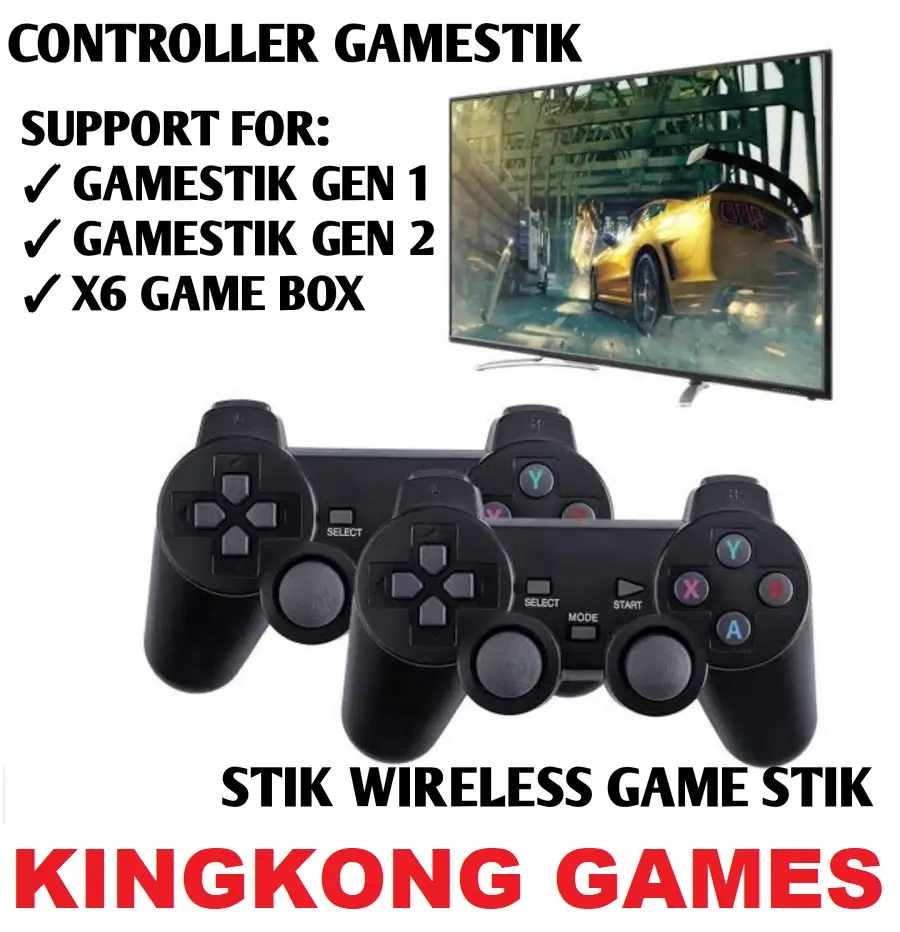 Gamepad Stick Mini Console Box Retro TV Video Game Wireless Gamepad