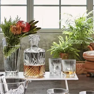 Bormioli Rocco SELECTA SET - isi 1 pc Decanter dan 6 pc Gelas Whiskey