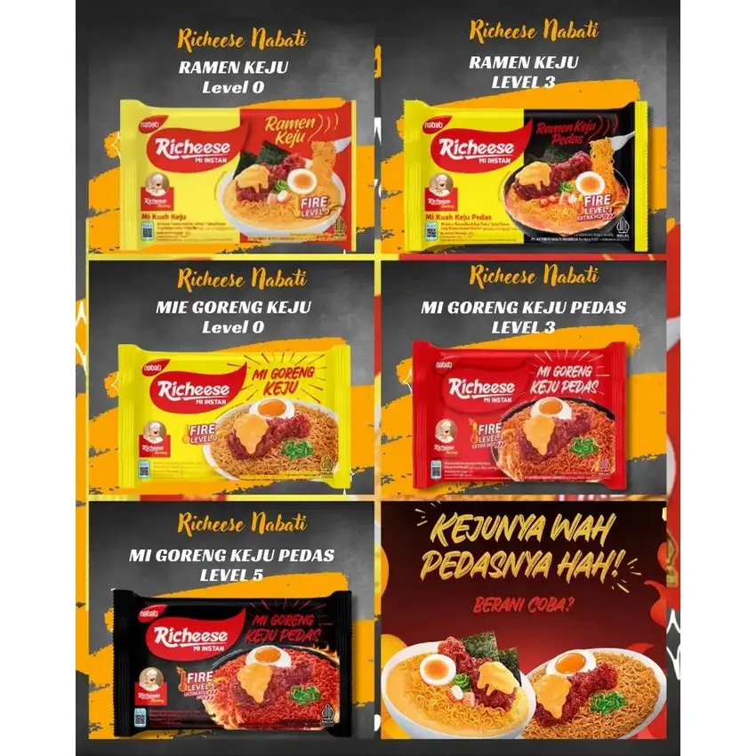 MIE RICHEESE KEJU MIE KUAH MIE GORENG RAMEN KEJU NABATI