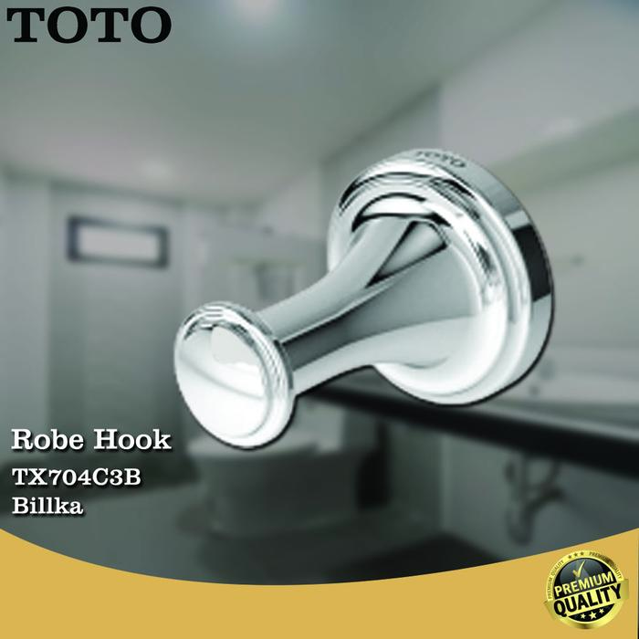 Gambar TOTO Robe Hook TX704C3B Original dari kamarmandiku.com Kota Administrasi Jakarta Timur Tokopedia