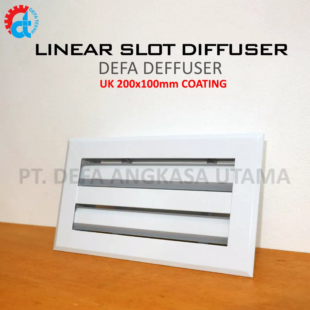 Linear Slot Diffuser Ducting uk 20x10cm (200x100mm) Coating