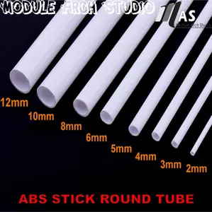 ABS Round Tube - Maket Pipa Bulat - Stick Plastik