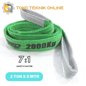Webbing Sling Belt - Tali Angkat Double Layers 2 Ton x 5 Meter