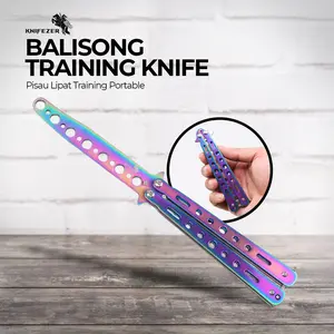 Butterfly Balisong Lipat Training Portable C28 Multi Color