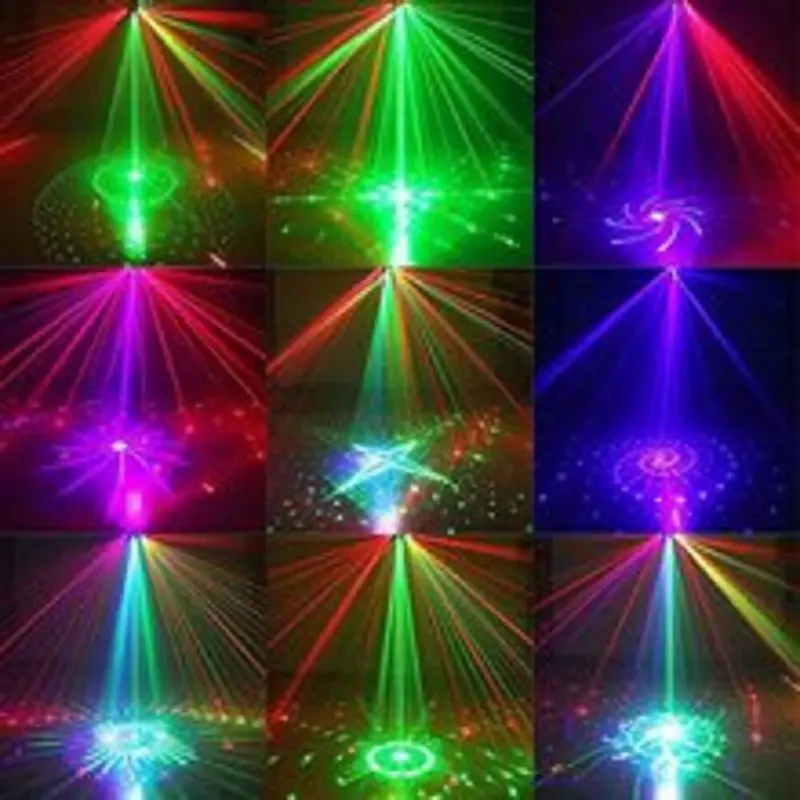 Lampu Panggung Disko Strobo LED Proyektor Beam Laser RGB DMX512 15 Eye 5