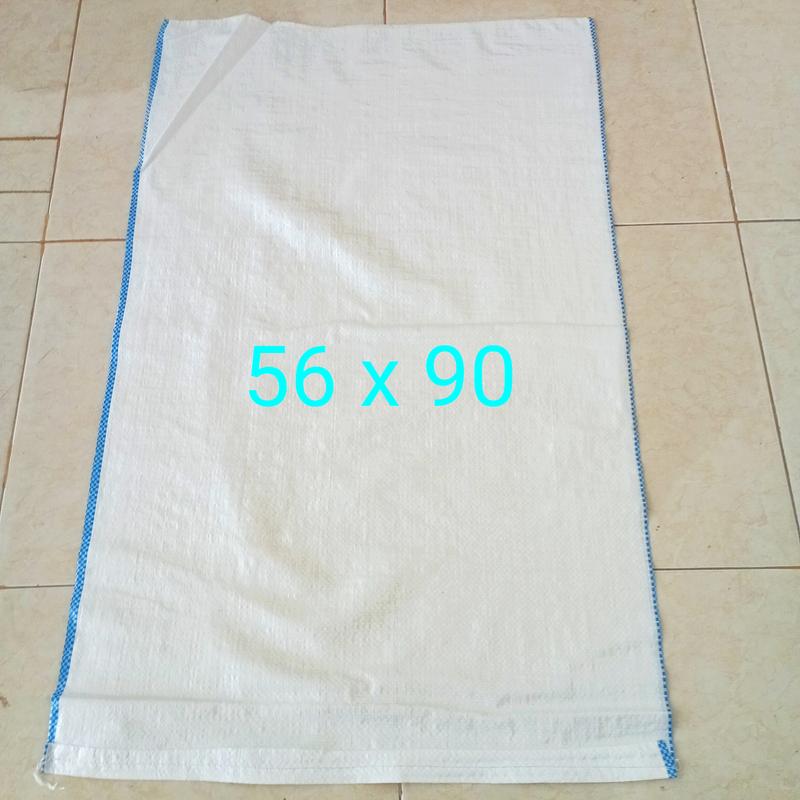 Karung Beras 50kg polos putih susu [doff] ukuran 56x90cm 1