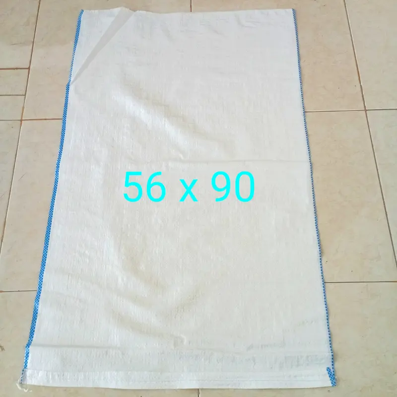 Karung Beras 50kg polos putih susu [doff] ukuran 56x90cm 1