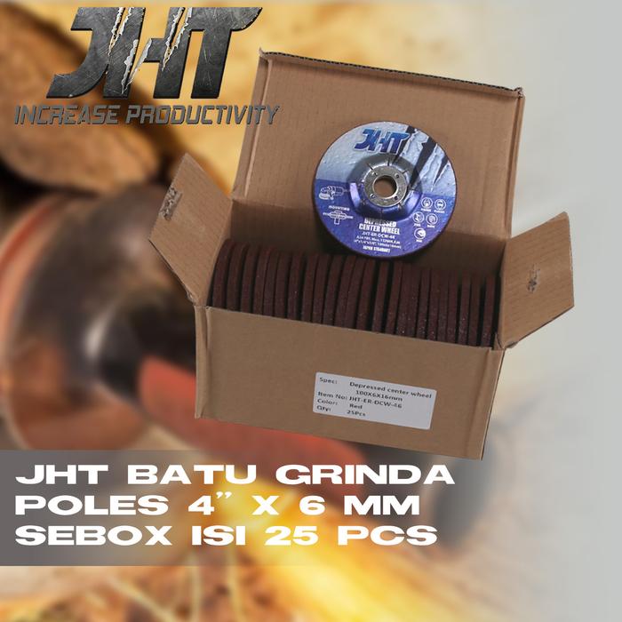 Gambar JHT Batu Grinda Poles Box/25pcs 4"x6mm Gerinda Depressed Center Wheel dari MST TOOLS Kota Administrasi Jakarta Barat Tokopedia