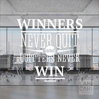 Gambar Dekorasi Motivasi Kantor Winners Never Quit Win Qoutes Stiker Cutting - M, Putih dari LANCARI Kota Administrasi Jakarta Pusat 2 Tokopedia