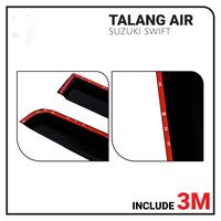Gambar Talang Air Pintu Mobil Suzuki Swift Lama Model Slim Akrilik Hitam dari HS VARIASI Car Accessories Kota Surakarta 4 Tokopedia