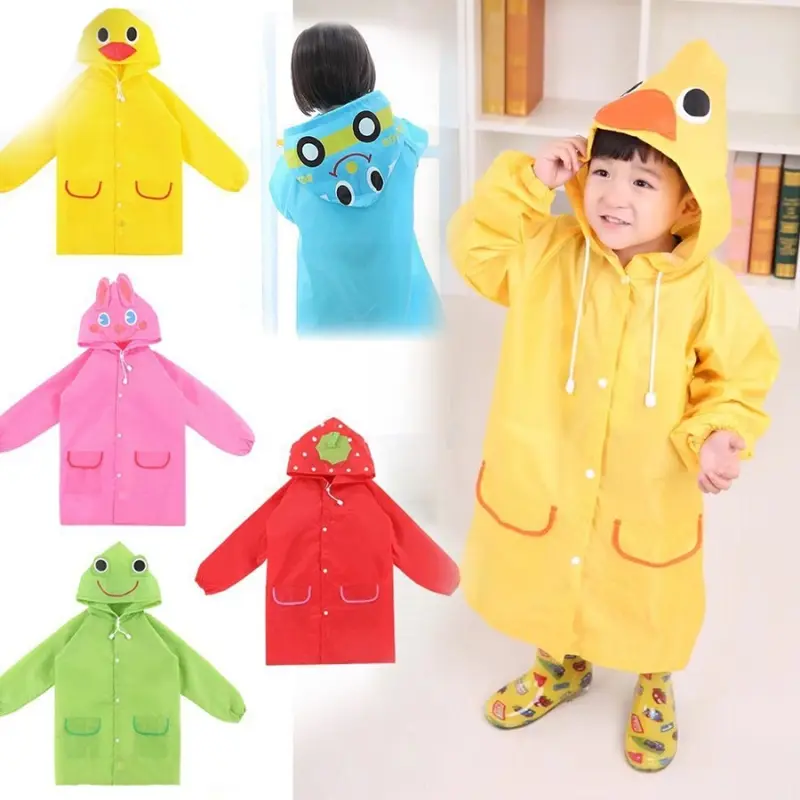 Jas Hujan Anak Laki Laki Perempuan TK SD Karakter Raincoat Jubah Hujan 0