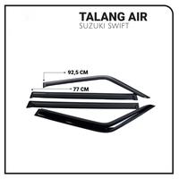 Gambar Talang Air Pintu Mobil Suzuki Swift Lama Model Slim Akrilik Hitam dari HS VARIASI Car Accessories Kota Surakarta 3 Tokopedia