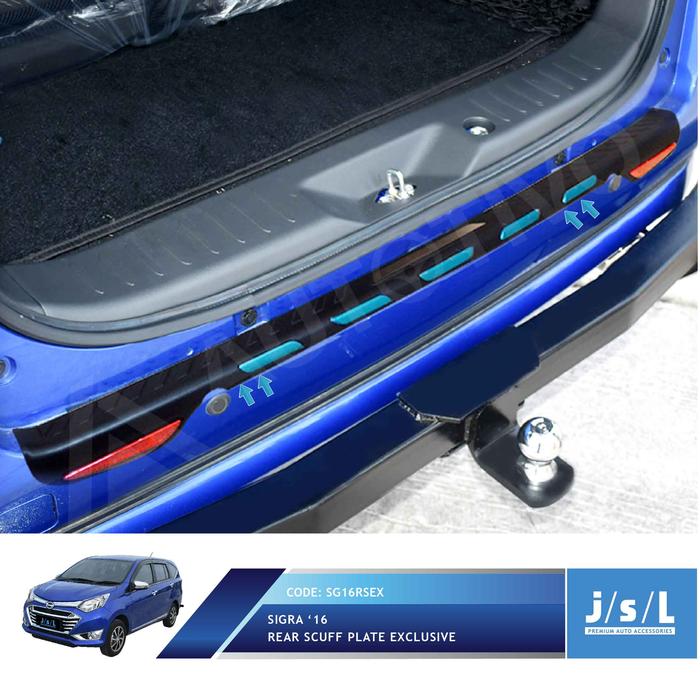 Gambar Daihatsu Sigra Rear Scuff Plate Exclusive Sillplate Belakang Exclusive dari Autotivo Official Kota Tangerang Selatan Tokopedia