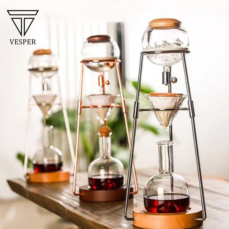 Cold Brew Riser ice coffee maker cold brew drip tower CM05 wood base stand - Shop ...