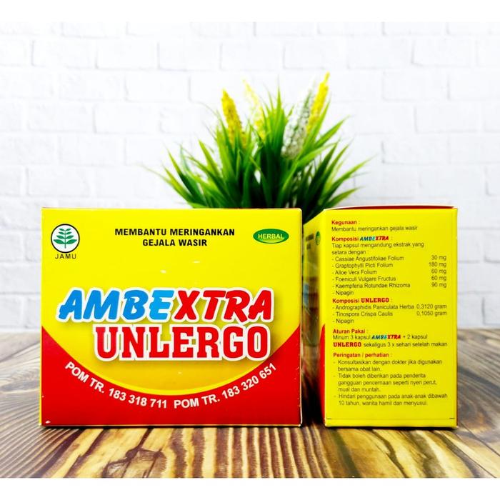 Gambar Paket ambextra unlergo untuk ambeien / wasir dari Alkanzu Herbal Kota Depok Tokopedia