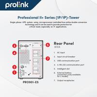 Gambar UPS Online PROLINK PRO901ES 1000VA 900W Professional II 1Phase RS232 USB PF 0.9 dari TokoUPS Kota Administrasi Jakarta Pusat 4 Tokopedia