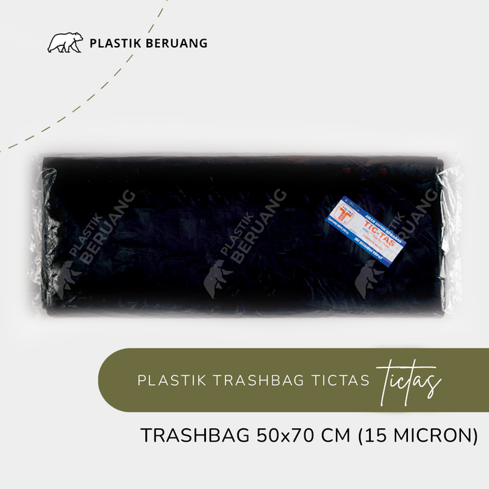 Gambar Plastik Tictas HD 50x70 Untuk Sampah Tebal 15 Micron 50 X 70 Isi 100 dari Plastik Beruang Kota Surakarta Tokopedia