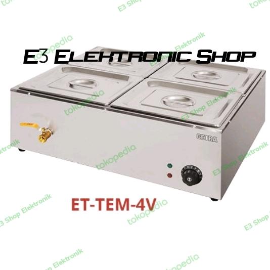 Gambar Getra Table Top Bain Marie ET-TEM-4V Steamer Dimsum Penghangat Makanan dari E3 Shop Elektronik Kota Administrasi Jakarta Utara Tokopedia