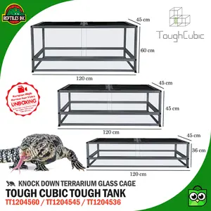 Tough Cubic - Tough Tank Kandang Terrarium Reptil Kura Kadal Iguana