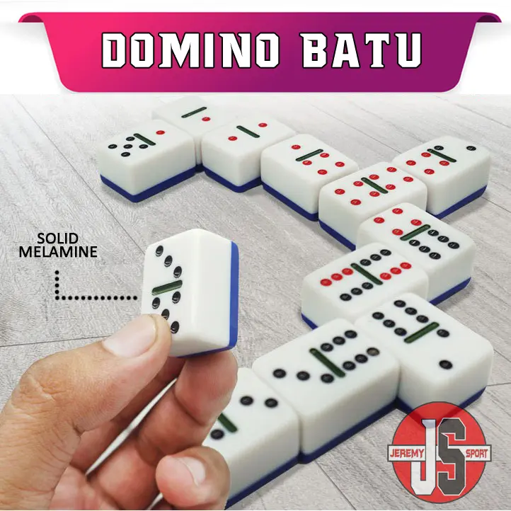 Domino Batu Tas Gaple Balok Akrilik Dam Mahjong Game Shop