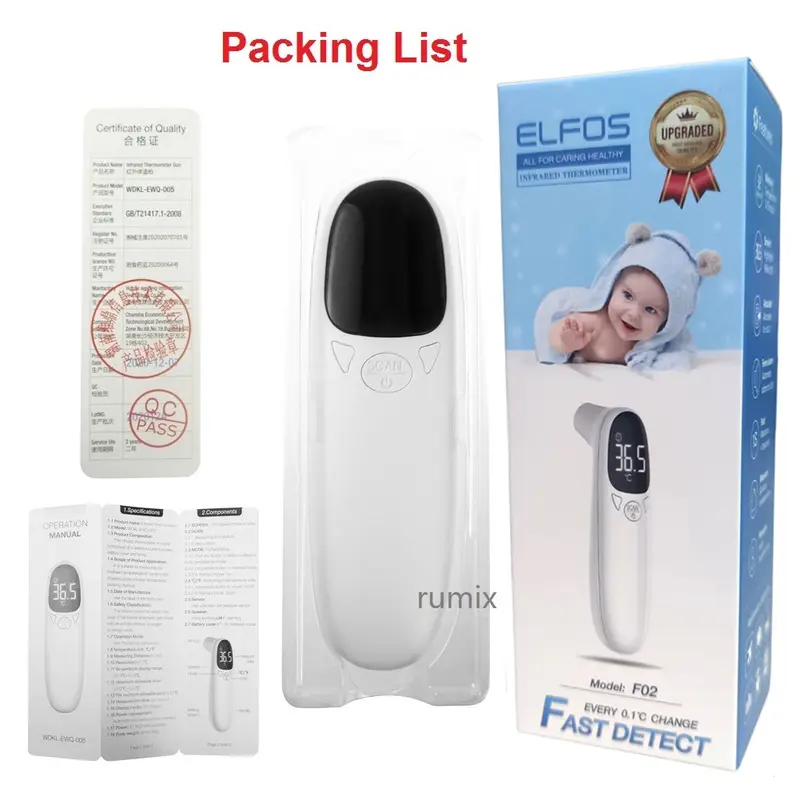 Termometer Infrared Non Contact Digital Suhu Badan Tubuh Thermometer 2