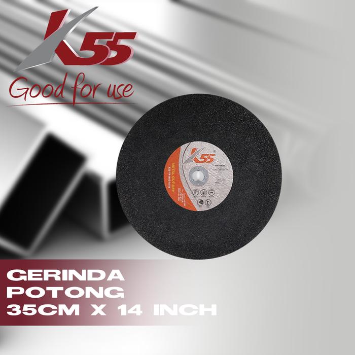 Gambar K55 Mata Batu Gerinda Potong 14 Inch 355x3x25.5mm untuk Logam Besi Stainless Alloy Steel dengan Teknologi Canggih dan Bahan Aluminum Oxide dari MST TOOLS Kota Administrasi Jakarta Barat Tokopedia