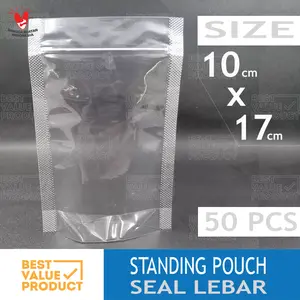 Standing Pouch 10 x 17 cm / Kemasan Plastik klip berdiri 10x17 cm