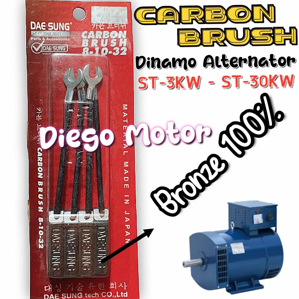 ST 3kw ST 5kw Carbon Brush kul Arang Arang Genset Dinamo 10Kw 20kw