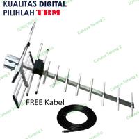 Gambar antena tv digital luar/outdoor JUC (bahan almunium) dari cahaya terang2 Kota Tangerang 2 Tokopedia