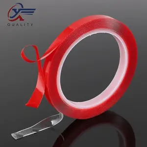 Lakban Bening Lem Double Tape Bening Acrylic Perekat 3m HL878 Red