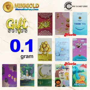 Minigold GIFT Series 0.1 gram Asli Logam Mulia 24 Karat 0,1 gr