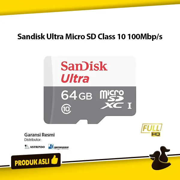 Sandisk Memory Card Micro SD Ultra High Speed Original