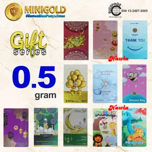 Minigold GIFT Series 0.5 gram Asli Logam Mulia 24 Karat 0,5 gr