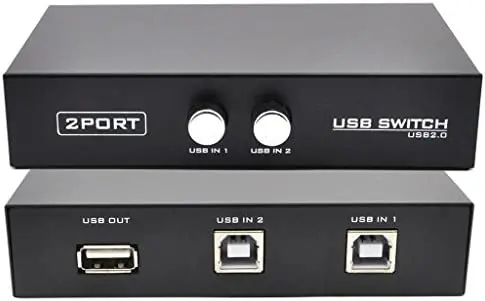 Manual Switch Switcher Sharing Usb Printer 2Port 2 Port