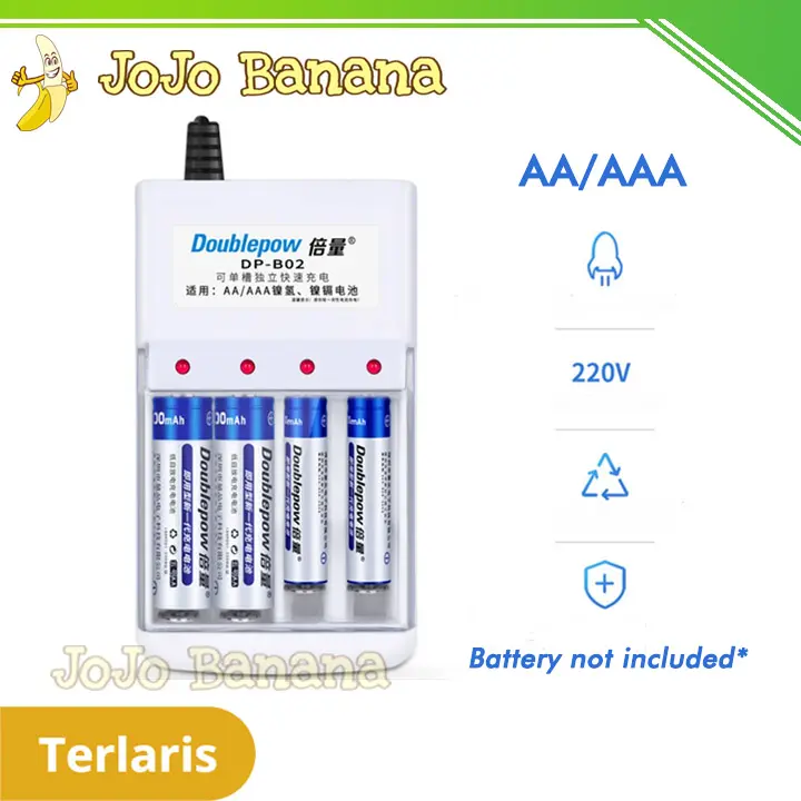 Charger Baterai Cas AA AAA DOUBLEPOW BATERE CAS BATTERY A2 A3 0