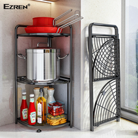 Gambar Ezren EZ-0169 Rak Kamar Mandi Rak Sudut 3 Susun Dapur Caoting Iron dari House Sparepart Kab. Tangerang 5 Tokopedia