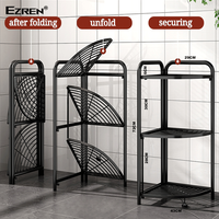 Gambar Ezren EZ-0169 Rak Kamar Mandi Rak Sudut 3 Susun Dapur Caoting Iron dari House Sparepart Kab. Tangerang 3 Tokopedia