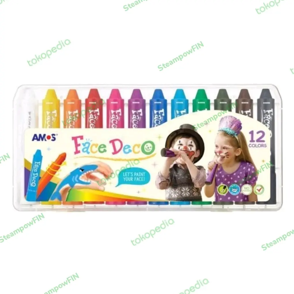 Face Painting / Face Deco / Body Paint Amos 6 Pcs Stick Color Warna