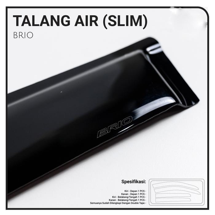 Gambar Talang Air Pintu Mobil Honda Brio Lama Model Slim High Quality dari HS VARIASI Car Accessories Kota Surakarta Tokopedia